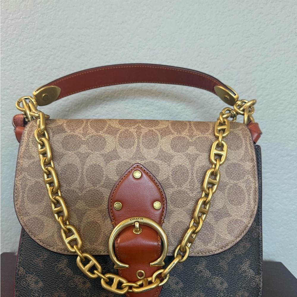 Coach Brown and Tan Women's Bag